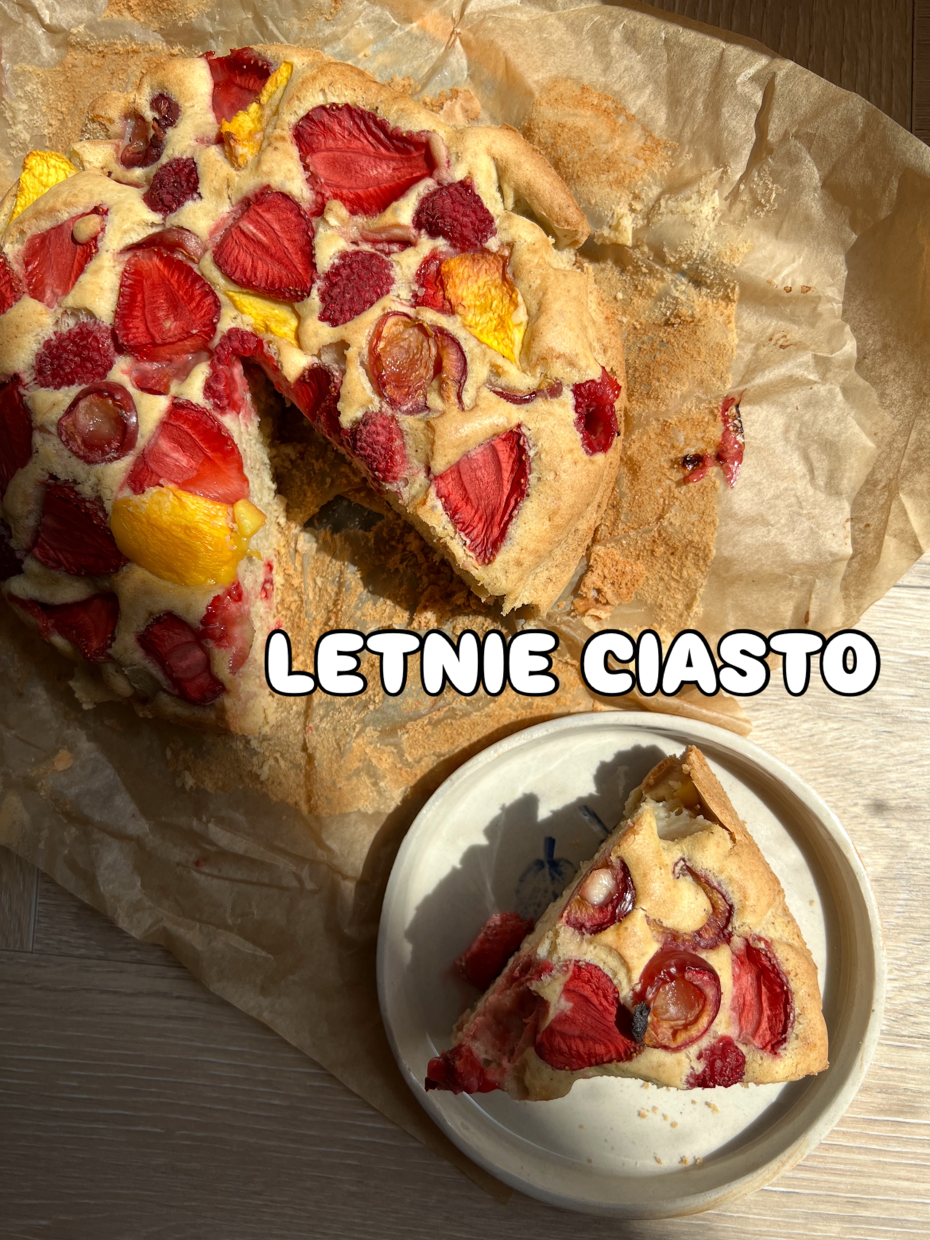 Letnie ciasto z owocami
