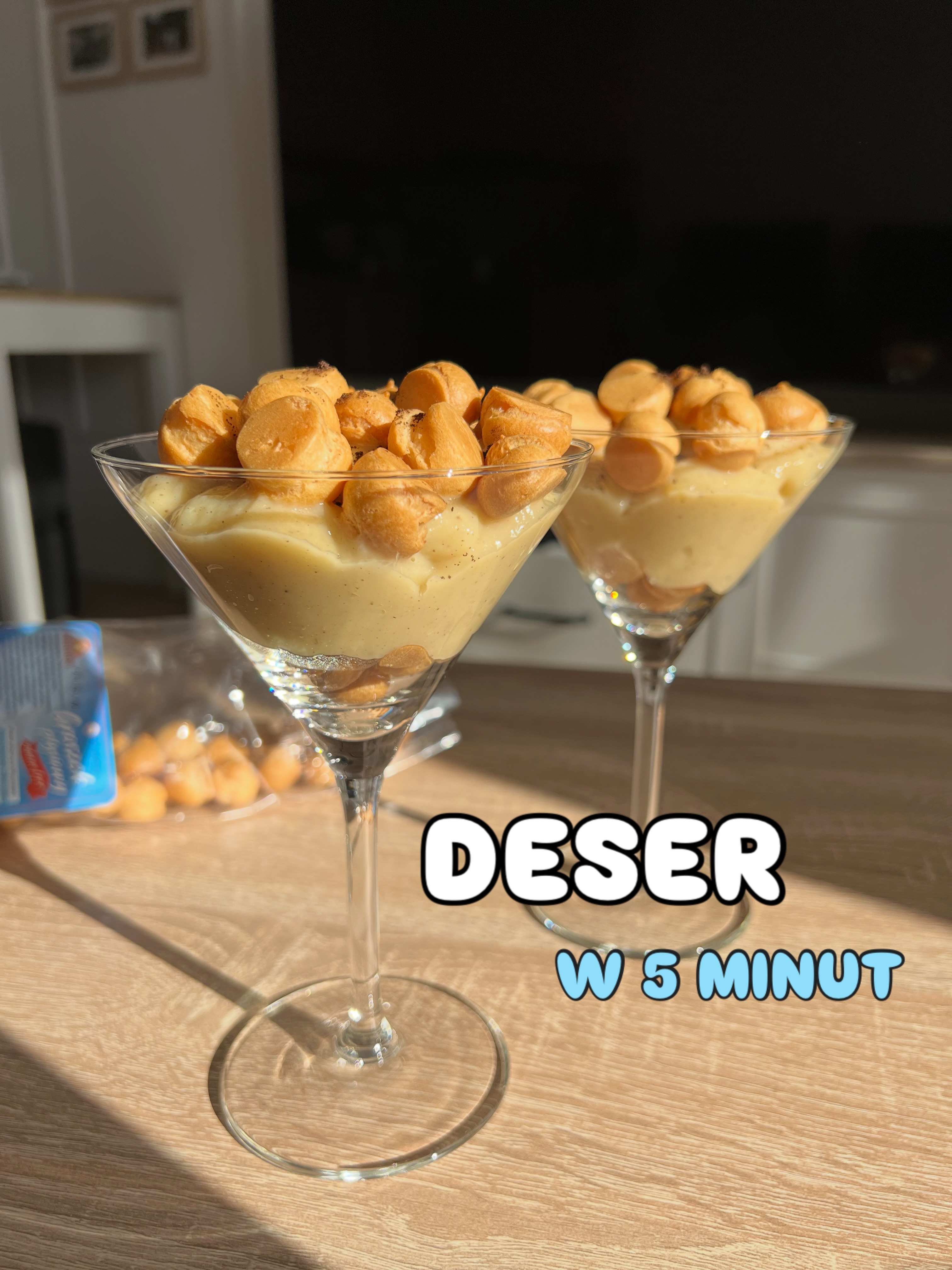 Pucharkowy deser w 5 minut - bez glutenu i bez nabiału