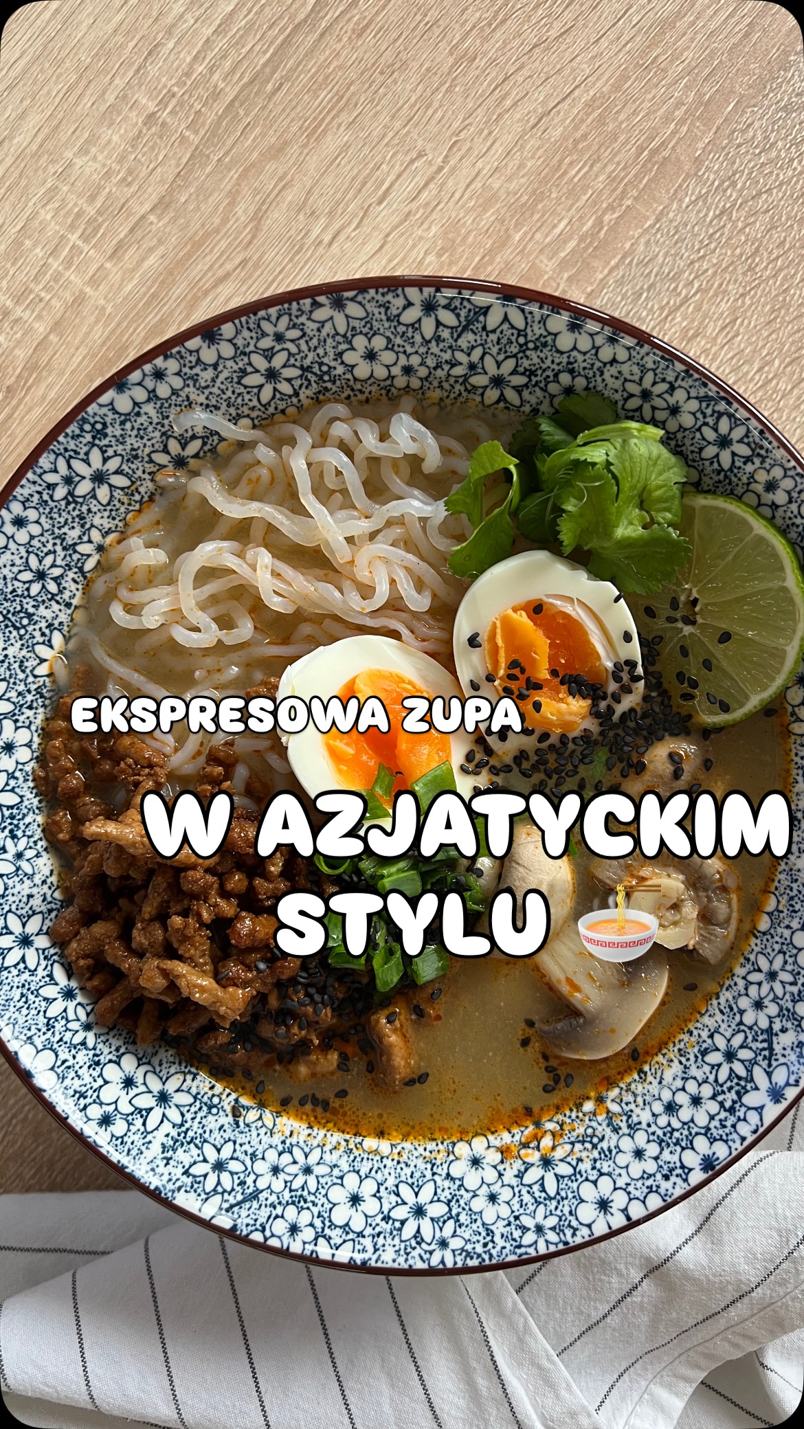 Ekspresowa zupa w azjatyckim stylu